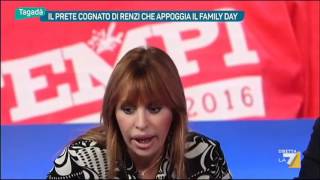 Lite in studio tra Amalia Signorelli e Alessandra Mussolini sulle unioni civili [upl. by Arvy188]