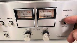 Pioneer Centrex RH 60 stereo 8 track tape deck component restored 1970s [upl. by Irehs120]