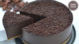 Kue Coklat Termudah Tanpa Telur Takaran Sendok Tanpa Oven Tanpa Kukus  Chocolate Dessert [upl. by Roleat470]