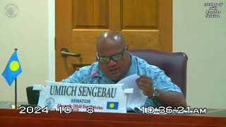 Palau National Congress  11th OEK The Senate 1st day of 16th Regular Session [upl. by Carol575]