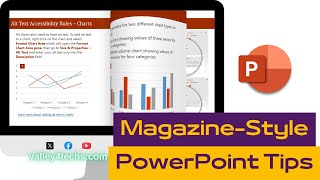 How to Create a Magazine Style Presentation in PowerPoint [upl. by Ainit]