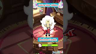 Rockstar Cookie Voice Eating Star Jellies Level Up English ASMR  Cookie Run Kingdom [upl. by Azarcon]