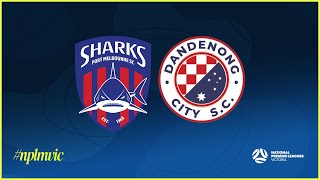 2024 NPLMVIC Round 12 Port Melbourne Sharks SC v Dandenong City SC [upl. by Aidni]