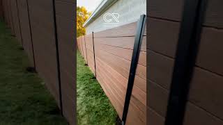 CR Fence amp Rails Composite Wood Fence Installation [upl. by Trakas826]