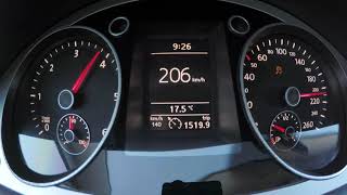 Volkswagen Passat B6 20 TDI 140hp acceleration [upl. by Wallache]