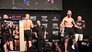 Jiri Prochazka vs Glover Teixeira Weigh In and Face Off  UFC 275 [upl. by Lacim474]