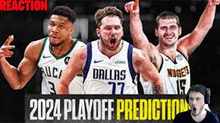 NBA Playoff Predictions EVERY ROUND REACTION [upl. by Ashlie841]