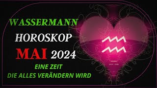 Wassermann Horoskop für Mai 2024 Ein glückliches Zusammentreffen von Umständen [upl. by Drarej]