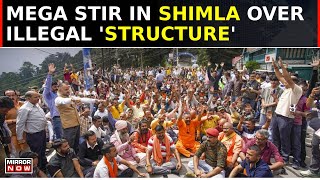 Mega Stir Over Shimla Mosque Row  Protesters Violent Clash With Cops Breach Barricades  Top News [upl. by Meit]