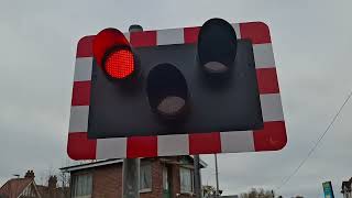 antrim station level crossing co antrim 291024 [upl. by Dixie37]