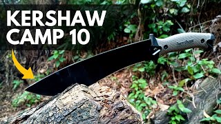 Is the Kershaw Camp 10 Good for Bushcraft Hiking or Survival [upl. by Janie]