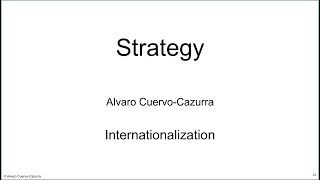 Strategy Expand sources of advantage through internationalization [upl. by Nayarb]