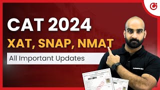 CAT 2024 Admit Card Released  Important MBA Updates XAT SNAP NMAT [upl. by Dosia]