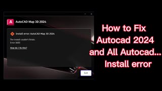 How to Fix Autocad 2024 install Error [upl. by Stieglitz]