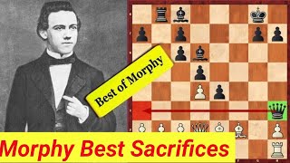 Poul Morphy vs Gw Medley morphy chess gamemorphy best sacrifices  morphy causel game 1858 [upl. by Eoin]