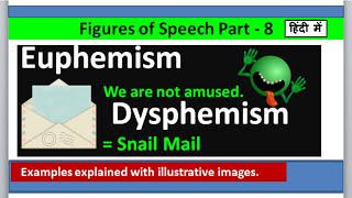 Figures of Speech Part  8 Euphemism amp Dysphemism [upl. by Kizzee861]