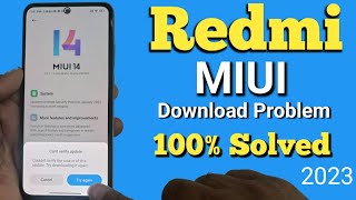 Miui 14 download problem  cant verify update  Miui not downloading [upl. by Oznofla]