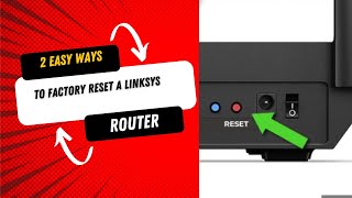 2 Easy Ways to Factory Reset a Linksys Router [upl. by Anigal]