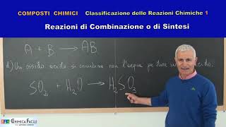 37COMPOSTI CHIMICIClassificazione delle Reazioni Chimiche 1 [upl. by Nothsa]