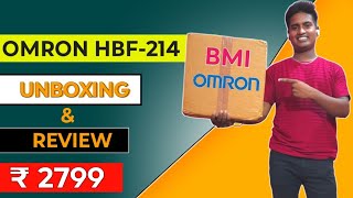 Unboxing Omron HBF214 Body Composition Monitor Setup and Features [upl. by Iene]