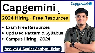 Capgemini 2024 Campus Hiring Updated Exam Pattern  Free Resources Selected Candidate Interview Exp [upl. by Vanni523]