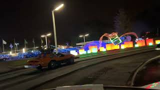 Tomorrowland Speedway Holiday Edition  Magic Kingdom  December 2023 [upl. by Broderick]