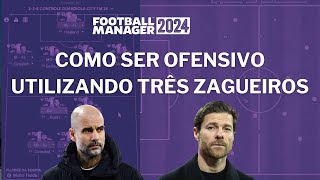 Como ser ofensivo utilizando três zagueiros no Football Manager [upl. by Anier]