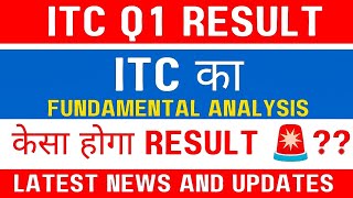 itc share latest news today  🚨Q1 Result prediction 🔥 केसा होगा result [upl. by Gnat]