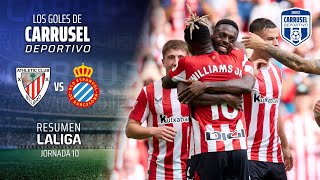 ¡Iñaki Williams tuvo el día en San Mamés  Resumen del Athletic Club 41 RCD Espanyol [upl. by Nosduj]