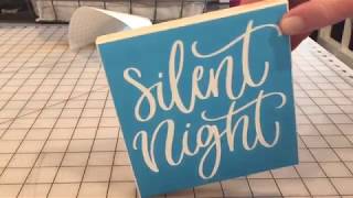 DIY Vinyl Stencil Wood Sign [upl. by Hattie]