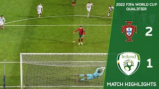 HIGHLIGHTS  Portugal 21 Ireland  2022 FIFA World Cup Qualifier [upl. by Okomot]