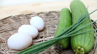 Luffa recipe  How to cook luffa with egg in 2020 EASY [upl. by Vedette43]