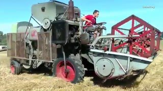 Oldtimer Mähdrescher Claas Massey Ferguson in voller Funktion mit original Sound [upl. by Marva643]