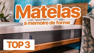 TOP 3  Meilleur MATELAS à mémoire de forme 2023 😴 [upl. by Aisyla457]