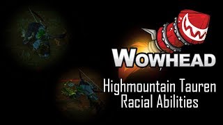 Highmountain Tauren Racial Ability  Bull Rush [upl. by Barnabe]