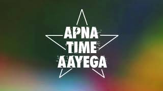 Apna Time Aayega  Gullyboys official background music  Karaoke [upl. by Seafowl]