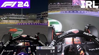 An F1 lap IRL VS Inside F124 [upl. by Polivy]