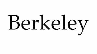 How to Pronounce Berkeley [upl. by Ynatsed]