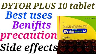 Dytor plus 10 tablet best uses benifits precaution and side effects in hindi [upl. by Trahern]