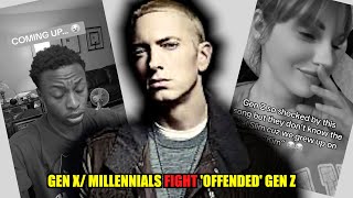 GEN X MILLENNIALS MAKE GEN Z REACT TO EMINEM KIM [upl. by Ioab687]