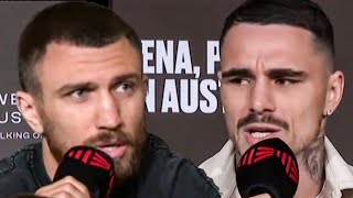 Vasiliy Lomachenko vs George Kambosos Jr • FINAL PRESS CONFERENCE amp INTENSE LONG FACE OFF Video [upl. by Fulvia]