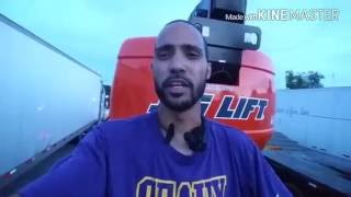 Trucking  How to Secure JLG boom lift  LoShawn Parks [upl. by Hewitt908]