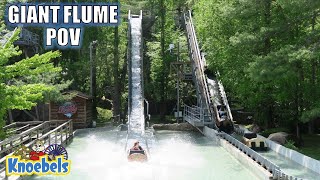 Giant Flume POV 2022 4K 60FPS Knoebels Hopkins Log Flume  NonCopyright [upl. by Hertzog]