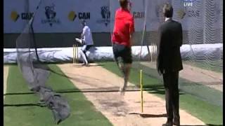 brett lee vs piers morgan the full over [upl. by Ardnek]