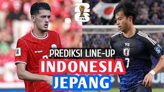 SUSUNAN PEMAIN INDONESIA VS JEPANG  PREDIKSI LINEUP TIMNAS GARUDA  QWC 2026 ZONA ASIA [upl. by Rafaelle]