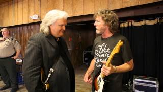 Ricky Skaggs amp Sam Bush talking mandolins backstage of Doc and Merle Watson Theatre at MerleFest [upl. by Hillier]