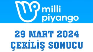 Milli Piyango Çekiliş Sonuçları 29 Mart 2024 [upl. by Stanleigh]