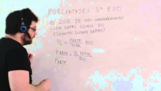 Ejercicios de porcentaje resueltos Repaso Matemáticas 3º ESO Academia Usero Estepona [upl. by Duaner]