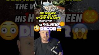 car got egged for blocking halloween decorations😱🎃story egg faith halloween christian God [upl. by Nyrat557]