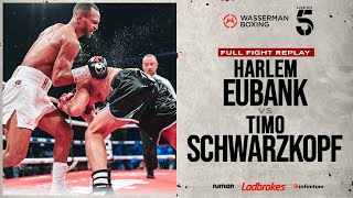 FULL FIGHT HARLEM EUBANK VS TIME SCHWARZKOPF  BRIGHTON  101123 [upl. by Averil288]